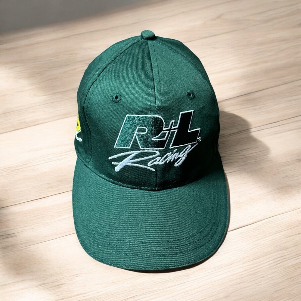 NASCAR RL Racing cap Mens os green white adjustable